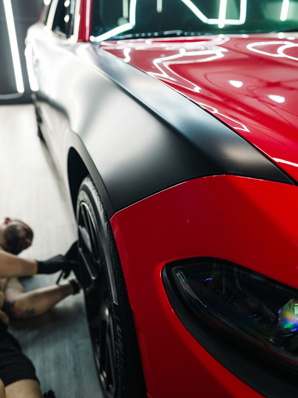 A vehicle protected by SB Auto Studio's PPF service